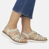 Remonte Dressy Beige Elasticated Sandals