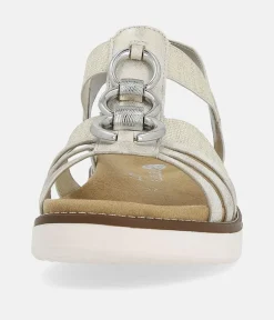 Remonte Dressy Beige Elasticated Sandals