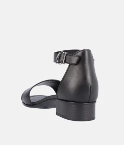 Remonte Dressy Black Low Block Heel Sandals