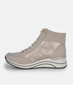 Remonte Dressy Cream Hi-Top Wedge Sneakers