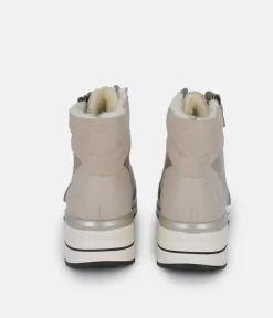 Remonte Dressy Cream Hi-Top Wedge Sneakers