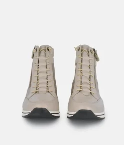 Remonte Dressy Cream Hi-Top Wedge Sneakers