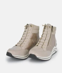 Remonte Dressy Cream Hi-Top Wedge Sneakers
