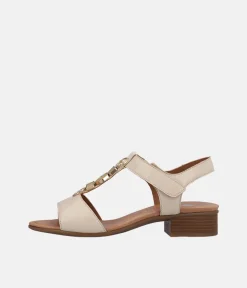 Remonte Dressy Cream T-Bar Sandals