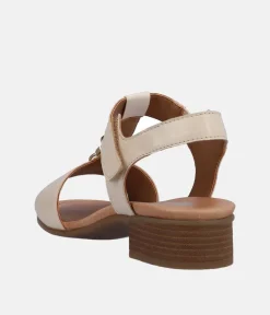 Remonte Dressy Cream T-Bar Sandals