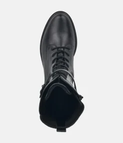 Remonte Fab Black Lace Up Midi Boots