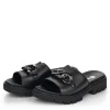 Remonte Fab Chunky Black Leather Sandals
