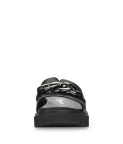 Remonte Fab Chunky Black Leather Sandals