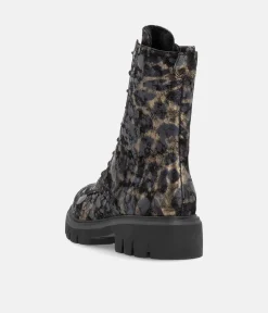 Remonte Fabulous Black Combi Leather Ankle Boots