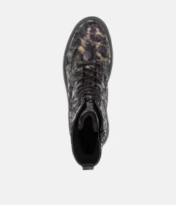 Remonte Fabulous Black Combi Leather Ankle Boots