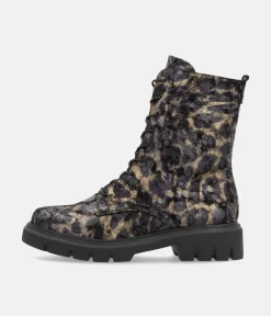 Remonte Fabulous Black Combi Leather Ankle Boots