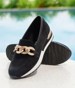 Remonte Fabulous Black Slip On Shoe