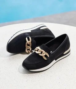 Remonte Fabulous Black Slip On Shoe