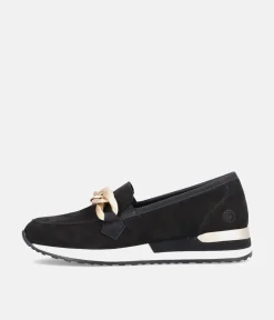 Remonte Fabulous Black Slip On Shoe