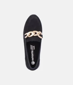 Remonte Fabulous Black Slip On Shoe