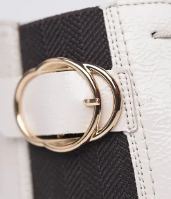 Remonte Fabulous Cream Patent Ankle Boots