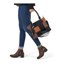 Remonte Fabulous Leopard Black Combi Tote