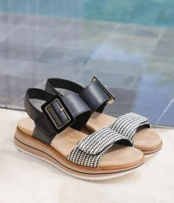Remonte Fabulous Monochrome Wedge Sandals