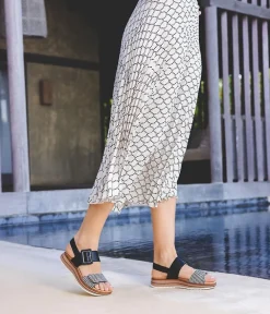 Remonte Fabulous Monochrome Wedge Sandals