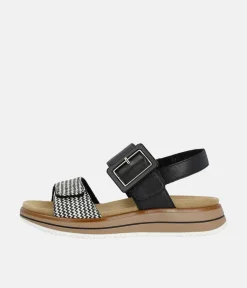 Remonte Fabulous Monochrome Wedge Sandals