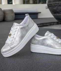 Remonte Fabulous Silver/Platinum Trainers