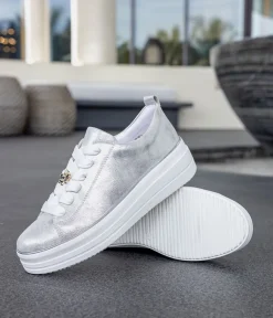 Remonte Fabulous Silver/Platinum Trainers