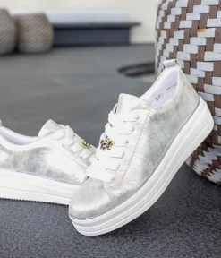 Remonte Fabulous Silver/Platinum Trainers