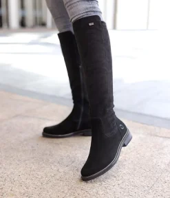 Remonte Fashionable Black Suede Knee High boots