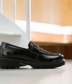 Remonte Fashionable Black Patent Loafers