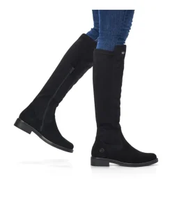 Remonte Fashionable Black Suede Knee High boots