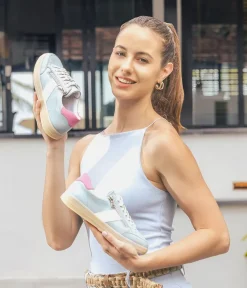 Remonte Fashionable Blue Combi Trainers