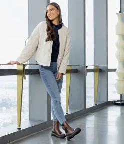 Remonte Fashionable Brown Leather Ankle Boots