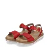 Remonte Fashionable Red Wedge Sandals