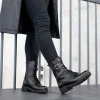 Remonte Fashionable Tall Black Lace Up Ankle Boots