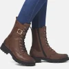 Remonte Fashionable Tall Brown Lace Up Ankle Boots