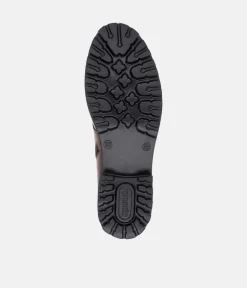 Remonte Fashionable Tall Brown Lace Up Ankle Boots