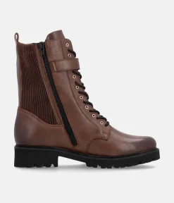 Remonte Fashionable Tall Brown Lace Up Ankle Boots