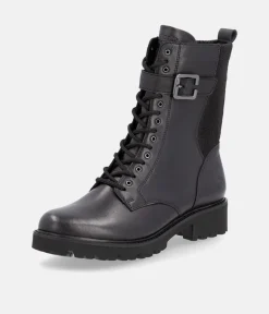 Remonte Fashionable Tall Black Lace Up Ankle Boots