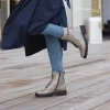 Remonte Fashionable Taupe Biker Style Ankle Boots