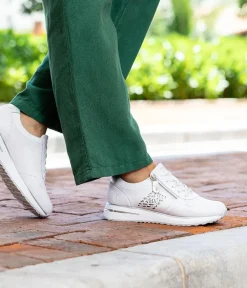 Remonte Fashionable White Combi Wedge Sneaker