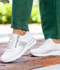 Remonte Fashionable White Combi Wedge Sneaker
