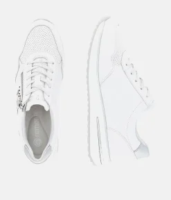 Remonte Fashionable White Combi Wedge Sneaker