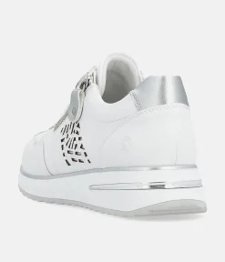 Remonte Fashionable White Combi Wedge Sneaker