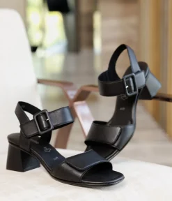Remonte Glam Black Block Heels