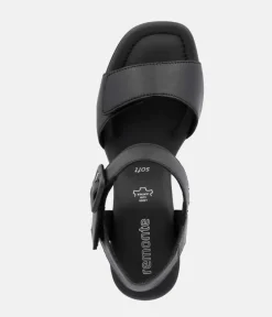 Remonte Glam Black Block Heels