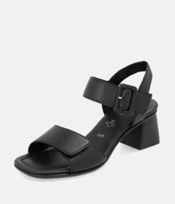 Remonte Glam Black Block Heels