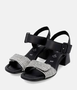 Remonte Glam Monochrome Block Heels