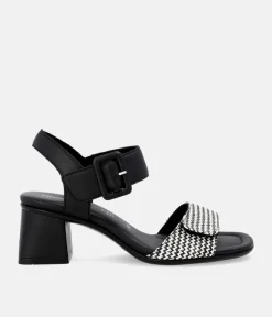 Remonte Glam Monochrome Block Heels