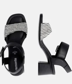 Remonte Glam Monochrome Block Heels