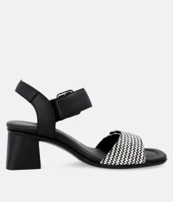 Remonte Glam Monochrome Block Heels